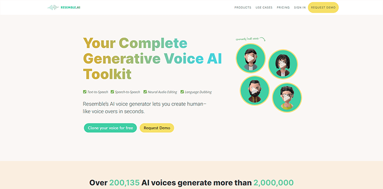 AI-Voice-Generator-and-Voice-Cloning-for-Text-to-Speech-Resemble-AI