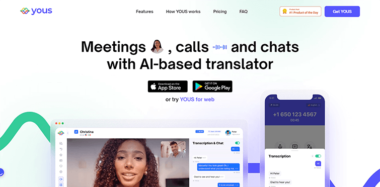 YOUS Messenger with AI based translator