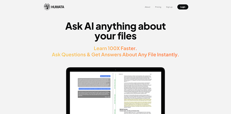 Humata - Ask AI anything about your files