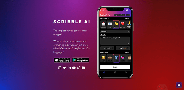 Mobile-app-Scribble-AI