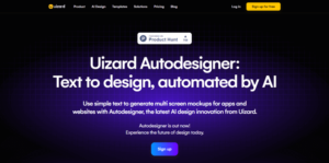 Uizard Autodesigner - Text to design, automated by AI