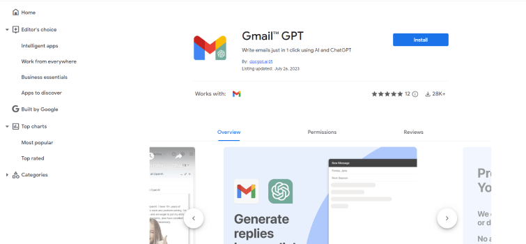 Gmail GPT-Google-Workspace-Marketplace