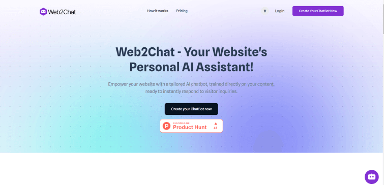 Web2Chat AI-Your-Website-s-Own-ChatGPT-Bot
