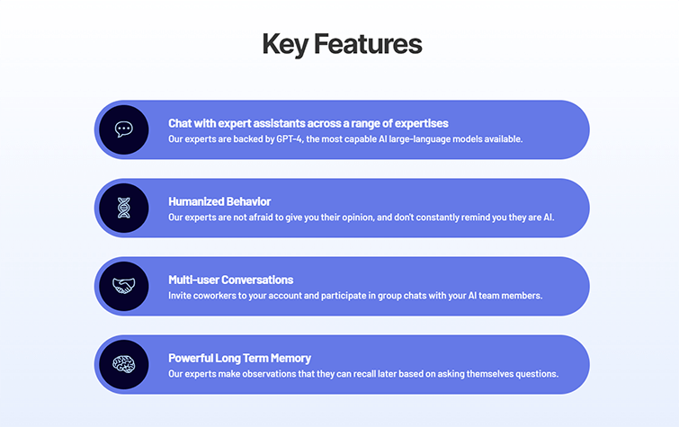 Key features of Olympia AI