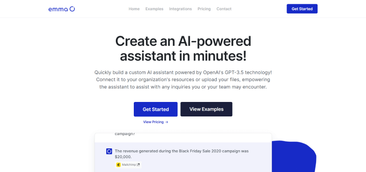 Emma AI-powered-Assistant-Build-Your-Custom-AI-Assistant