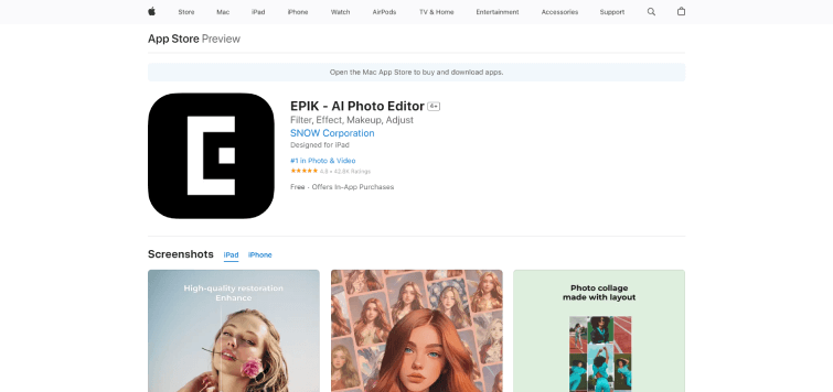 EPIK-AI-Photo-Editor-on-the-App-Store