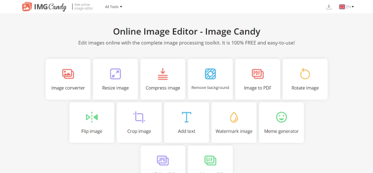 Image Candy-Online-Image-Editor