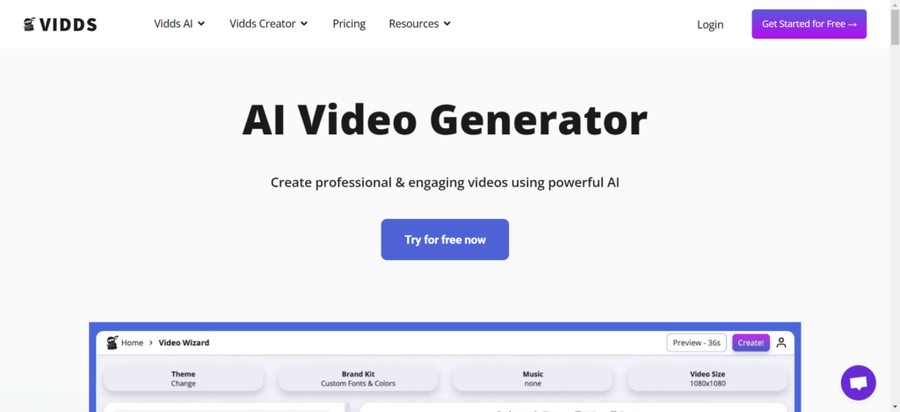 AI Video Generator-home