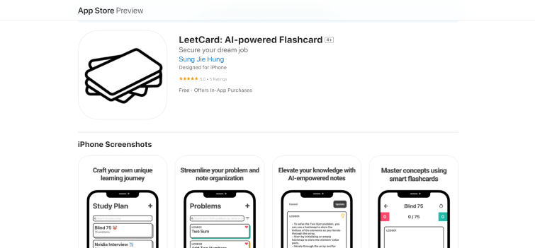 LeetCard-AI-powered-Flashcard-on-the-App-Store