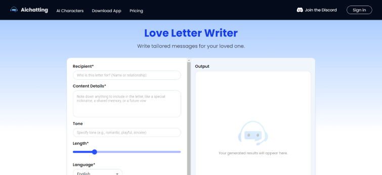 Love letter writer-image