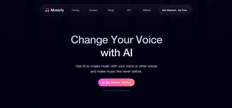 Musicfy AI-AI-Voice-Song-Generator