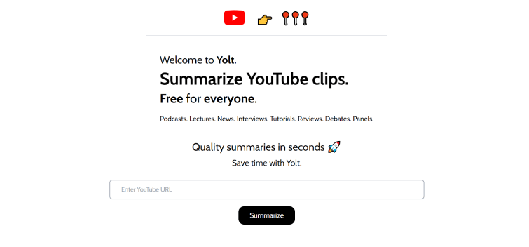 Yolt-Free-YouTube-Summary