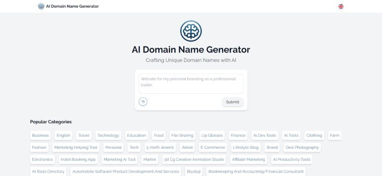 AI Domain GPT-AI Domain Name Generator