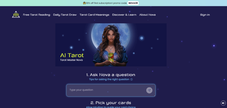 Tarotnova-Your-Best-AI-powered-Tarot-Reading-Master