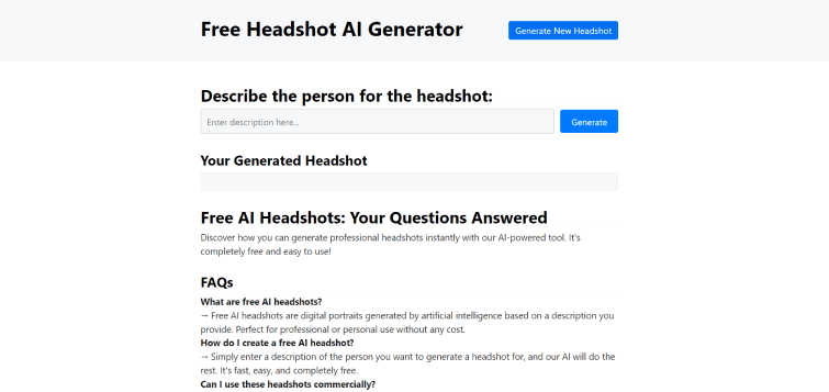 Headshot AI Generator-image
