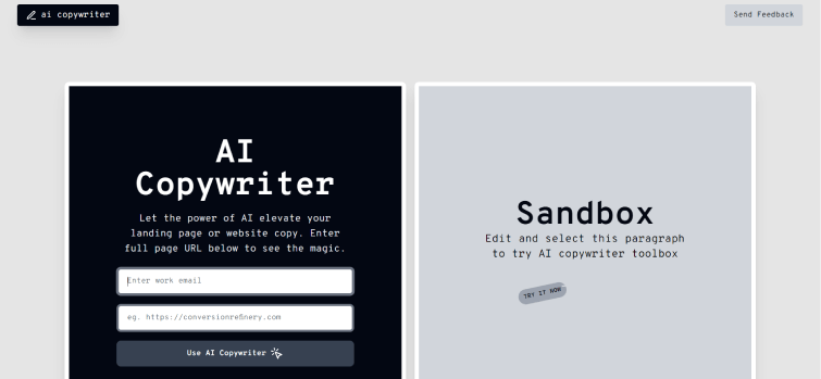 AI-website-Landing-Page-AI copywriters