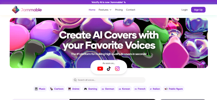 Jammable-Create-AI-Covers-with-your-Favorite-Voices