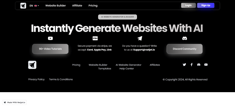 Netjet-io-AI-Website-Generator