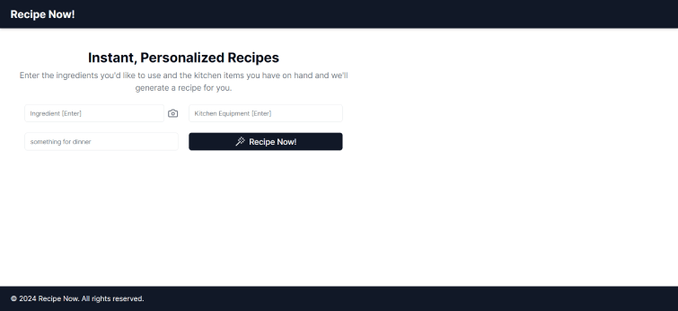 Recipe Now!-recipe generator