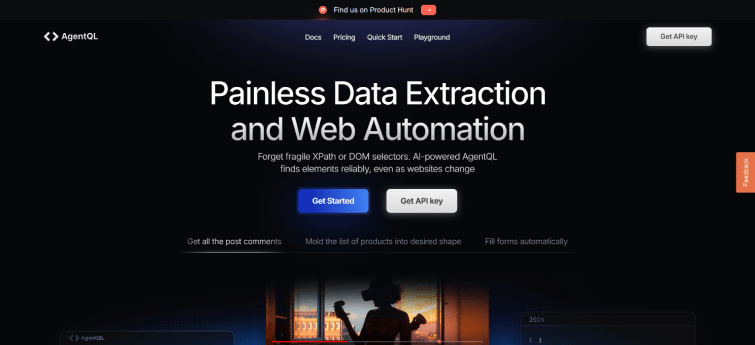 AgentQL Painless Data Extraction and Web Automation