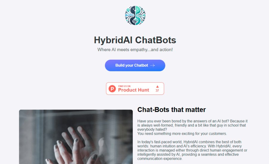HybridAI 5 HybridAI AI Chatbots with Emotional Awareness and Action