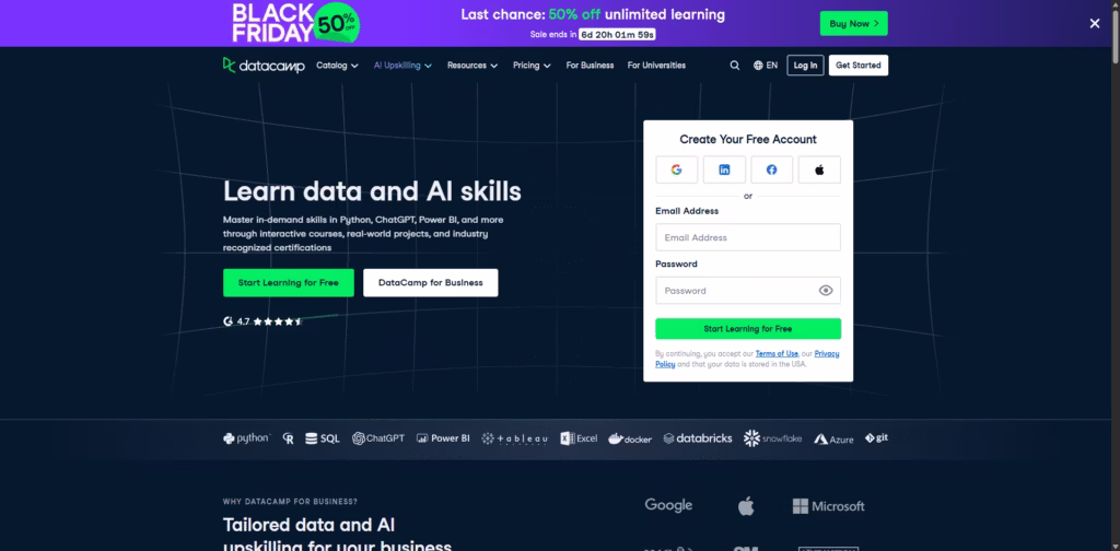 Learn-Data-Science-and-AI-Online- DataCamp