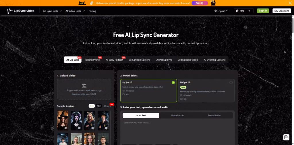 LipSync.video - Online-Free-AI-Lip-Sync-Video-No-Sign-Up