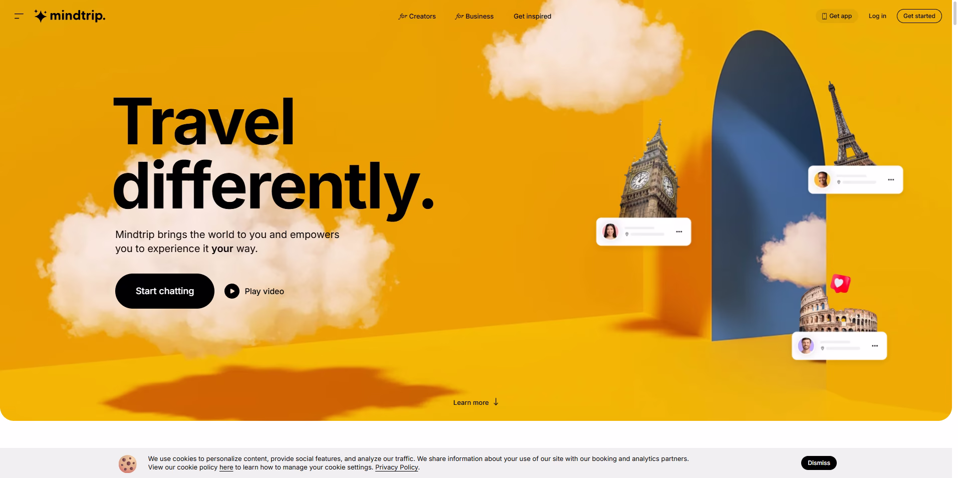 Mindtrip AI -powered-travel-personalized-to-you