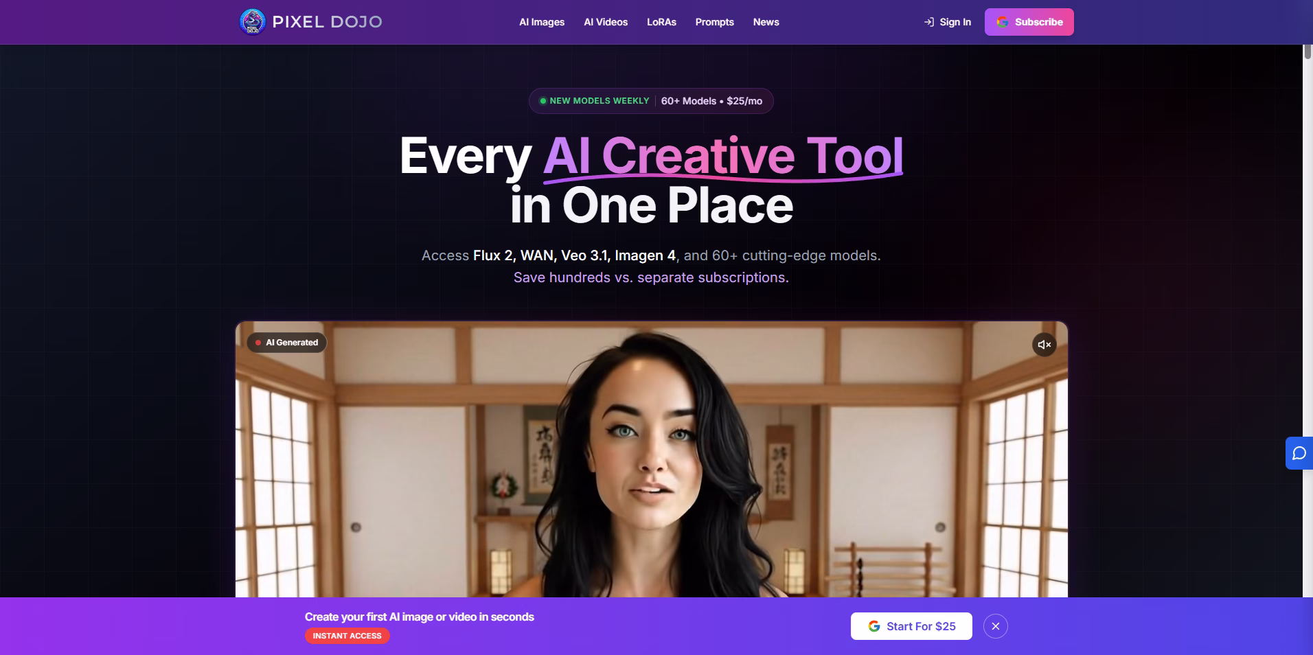 PIXEL DOJO -AI-Image-Generator
