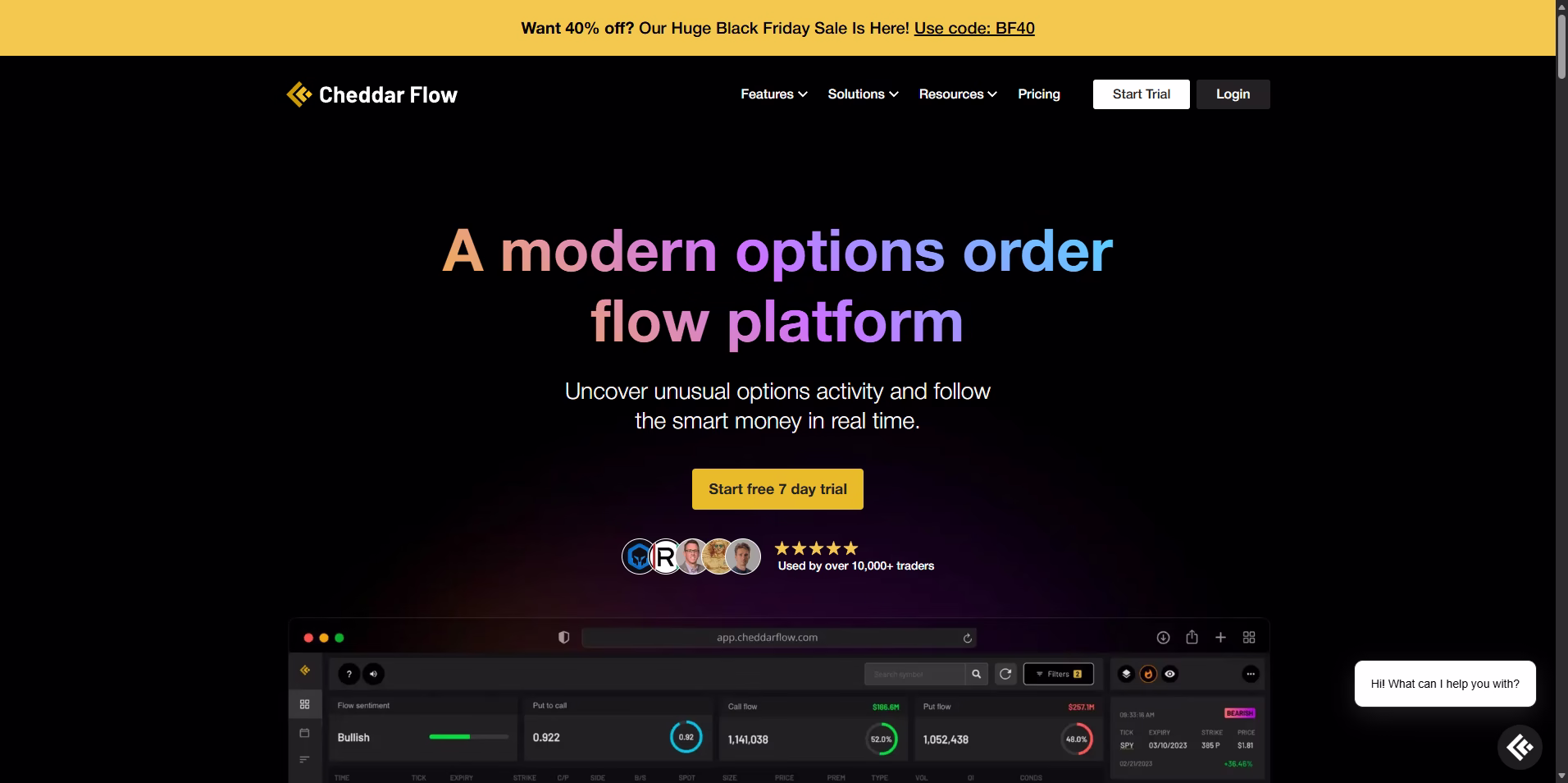Real-Time-Options-Cheddar Flow -Free-7-Day-Trial