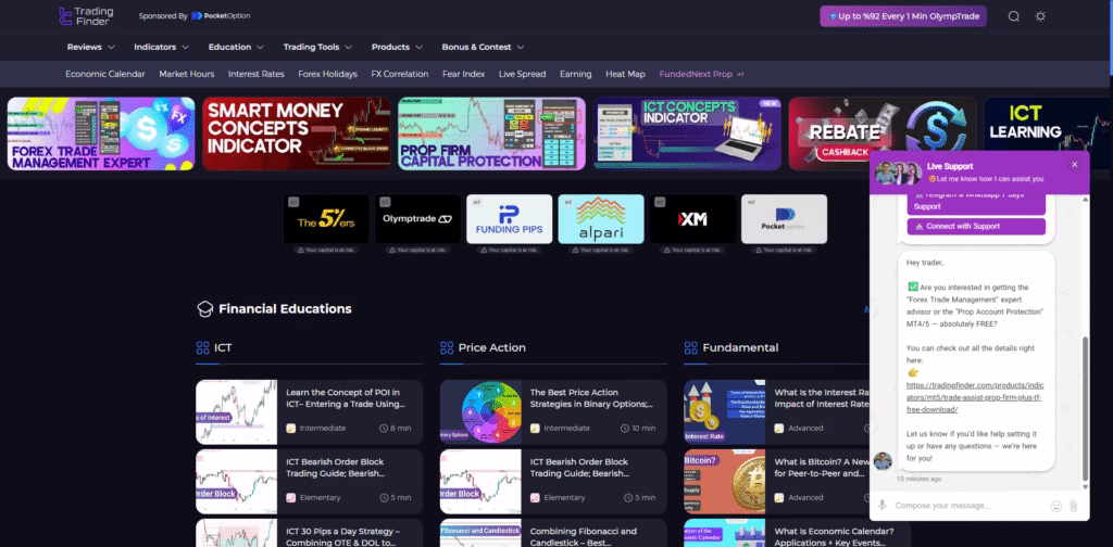 TradingFinder -Forex-Crypto-Education-With-Trading-Tools-Indicators