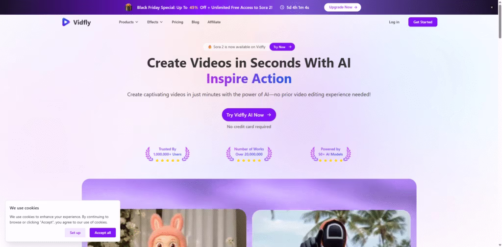 Vidfly AI Video-Generator-for-Easy-Video-Creation