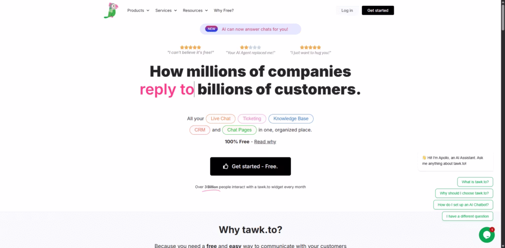 tawk.to Hire Chat Agents 100-FREE-live-chat-software-for-your-website