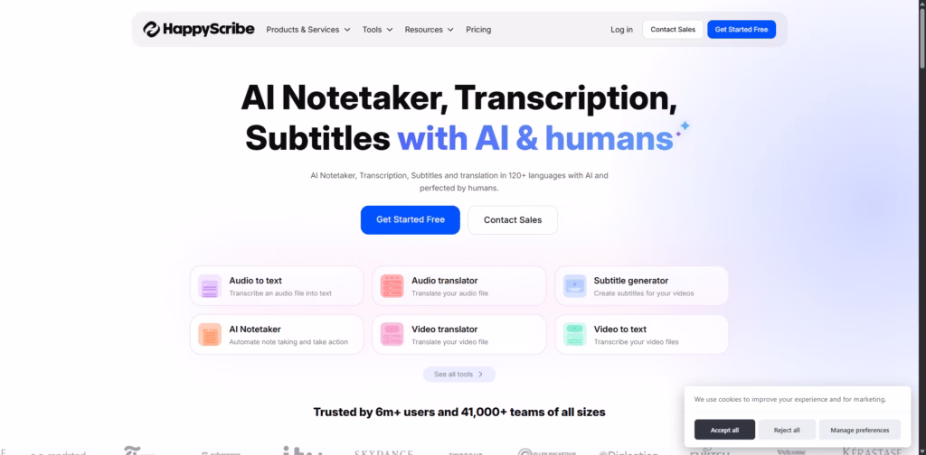 AI-Notetaker-Transcription-Subtitles-Translation - HappyScribe