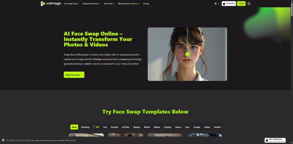 Free-AI-Face-Swap-Online-–-Swap-Faces-in-Photos-Videos-Instantly VidMage