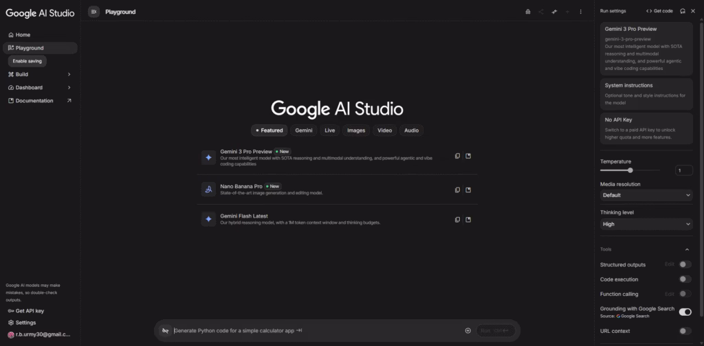 Google AI Studio
