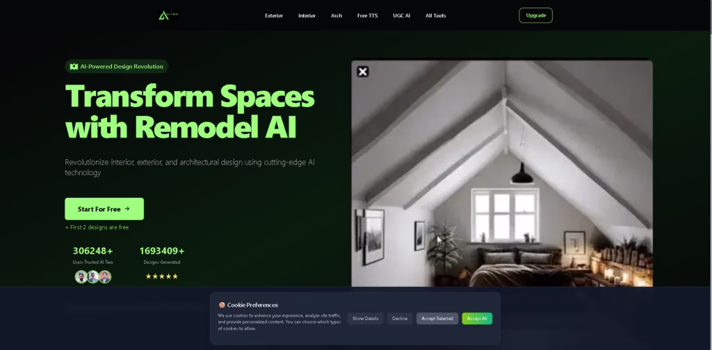Remodel-AI-For-House-Interior-🛏-Exterior-Room-Design - AI Two