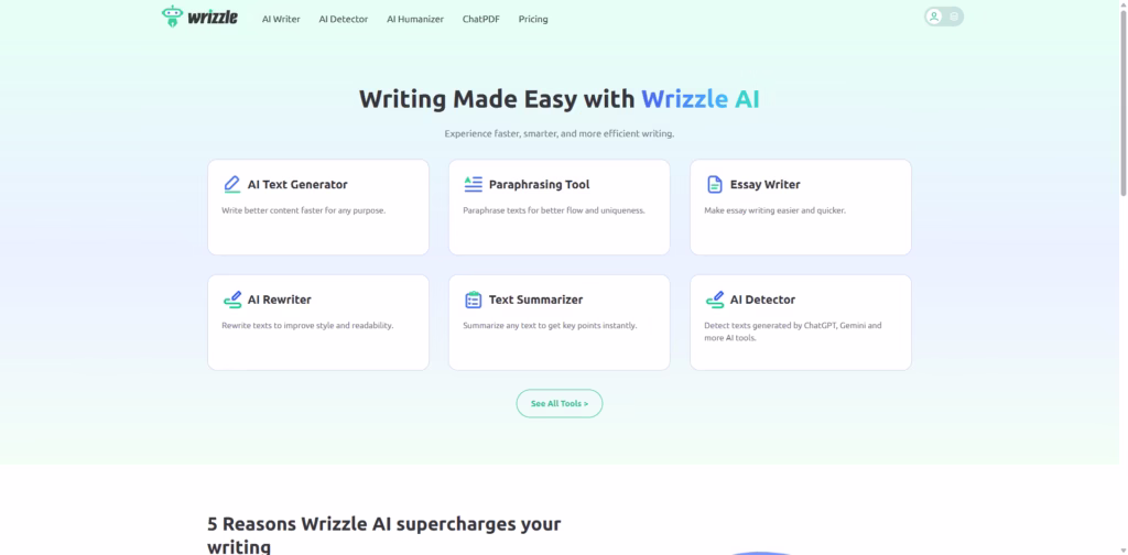 Wrizzle AI -Your-Intelligent-Writing-Companion