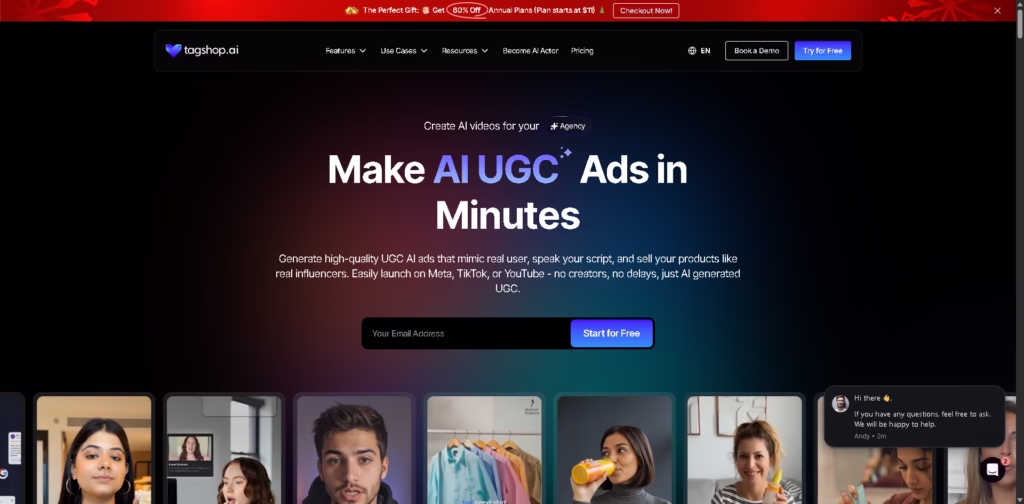 AI-UGC-Ads-Create-UGC-Video-Ads-with- Tagshop AI