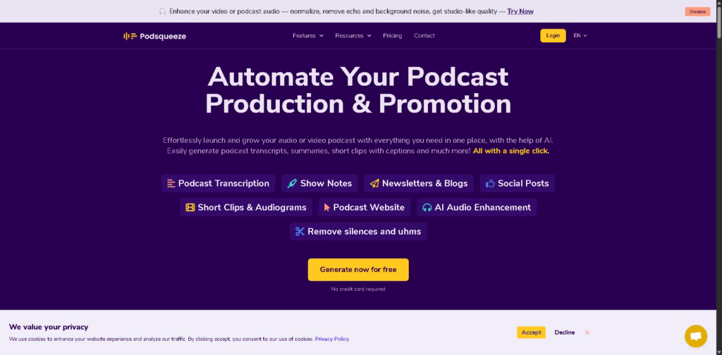 Podcast-Transcription-Summaries-Clips - Podsqueeze