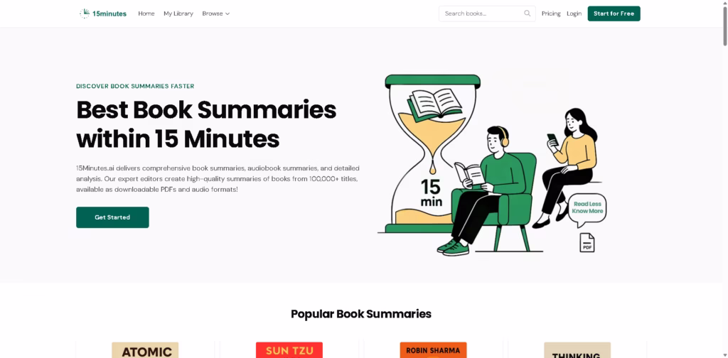15Minutes.ai -Book-Summaries-Analysis-PDF - Over-5000-Books