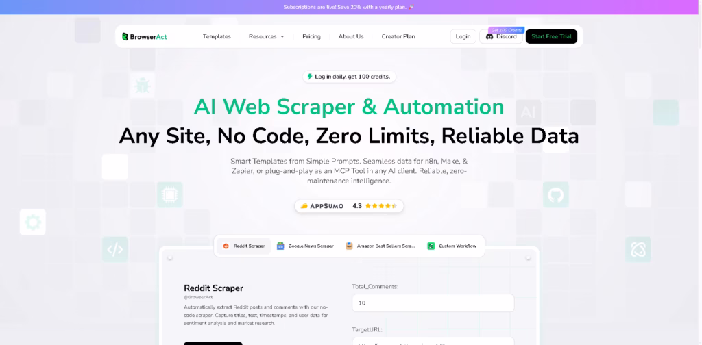 BrowserAct - AI‑powered-No‑Code-Web-Scraper-Automation