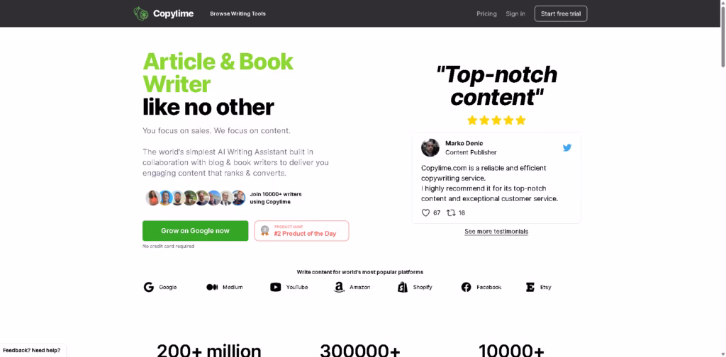 Write-your-blog-articles-books-essays-and-more-with-Smart-AI-•- Copylime