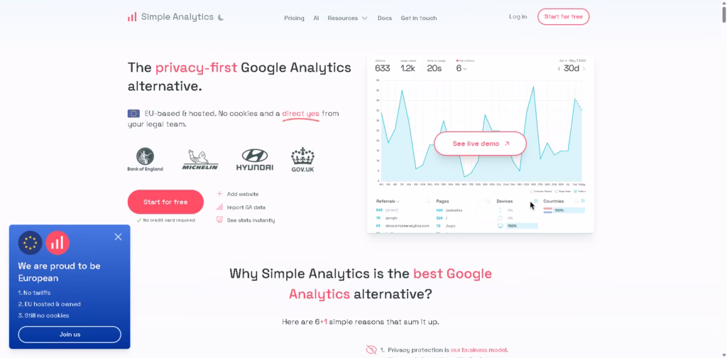 The-privacy-first-Google-Analytics-alternative- Simple Analytics