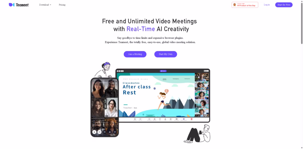 Free-Video-Meetings｜Teameet