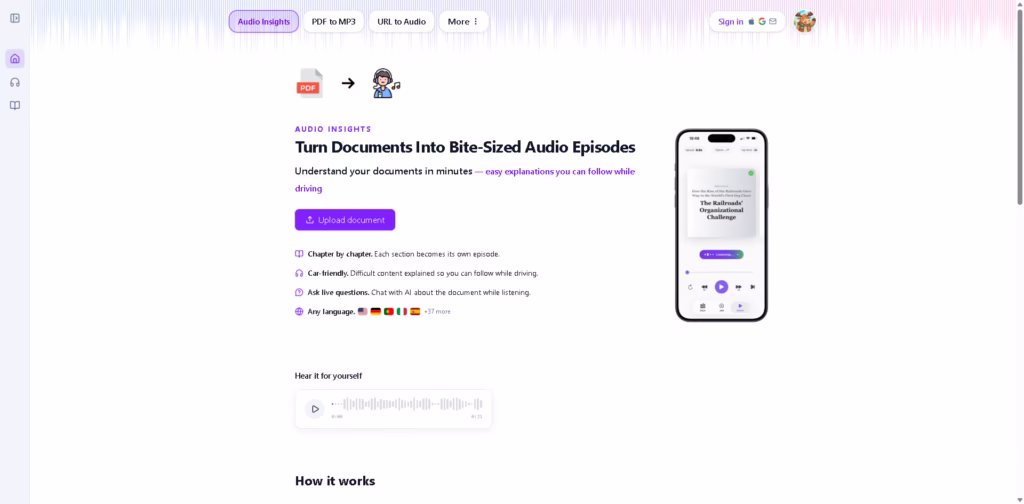 ListenDock -Turn-Documents-Into-Bite-Sized-Audio-Episodes