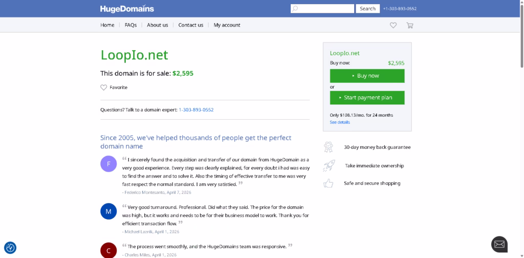 LoopIo.net -is-for-sale-HugeDomains