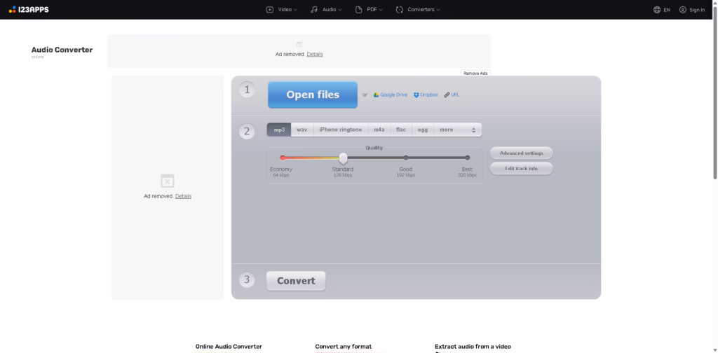 Online Audio Converter -Сonvert-audio-files-to-MP3-WAV-MP4-M4A-OGG-or-iPhone-Ringtones
