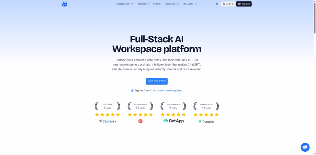 Tinq.ai - AI-Workspace-for-Smarter-Context-Aware-Assistants