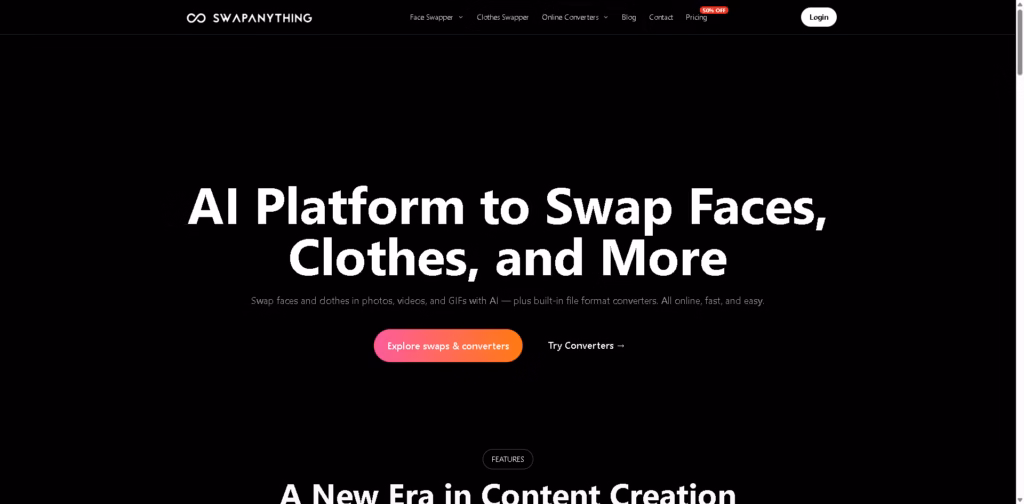 AI-Face-and-Clothes-Swap-Platform- SwapAnything.io